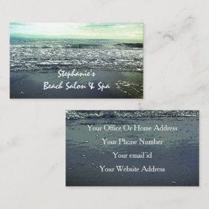 Beach Ocean Artistic Elegant Tropical Paradise Business Card