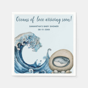Beach Ocean baby shower Napkins