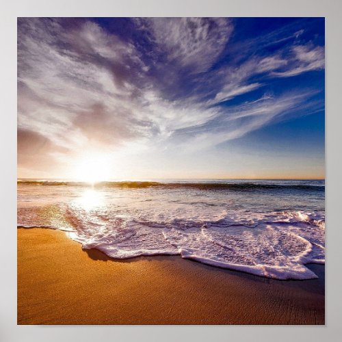 BEACH OCEAN BEAUTIFUL TROPICAL POSTER