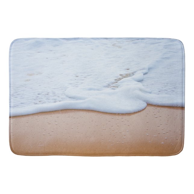 Beach Ocean Breeze Sea Wave Sand Vacation Bath Mat (Front)