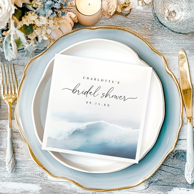  Beach Ocean Bridal Shower Napkins (Creator Uploaded)