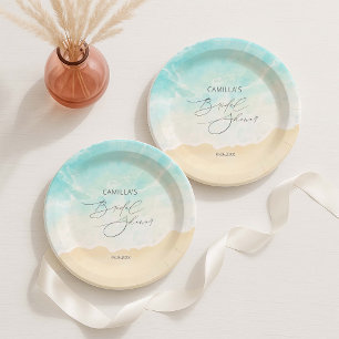 Beach Ocean Bridal Shower  Paper Plates