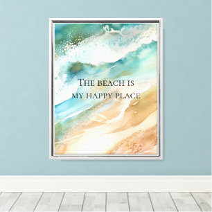 Beach Ocean Canvas Print