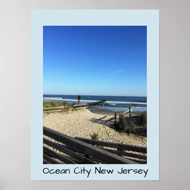 Beach Ocean City New Jersey Poster Zazzle