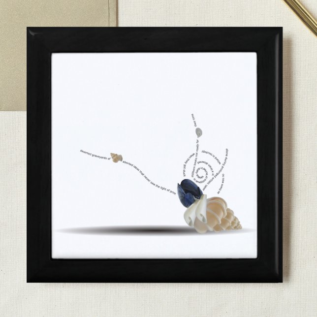 Beach ocean coastal elegant modern chic beautiful gift box (Creator Uploaded)