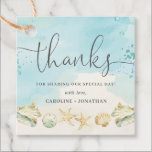 Beach Ocean Destination Wedding Thank You  Favor Tags<br><div class="desc">Matching items available in store!</div>