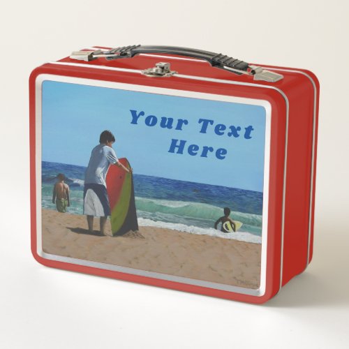 Beach  Ocean Lunch Box _ Optional Personalization