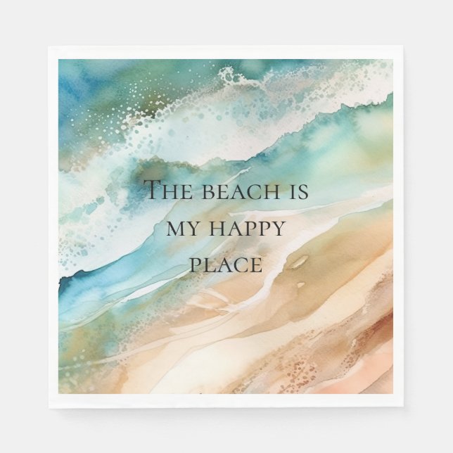 Beach Ocean Napkins (Front)