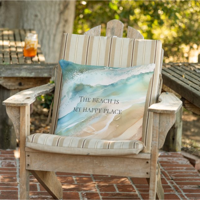 Beach Ocean Outdoor Pillow (Chair)