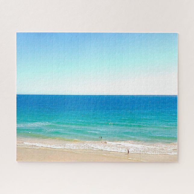 Beach Ocean Sea Blue sky Landscape tropical Jigsaw Jigsaw Puzzle (Horizontal)
