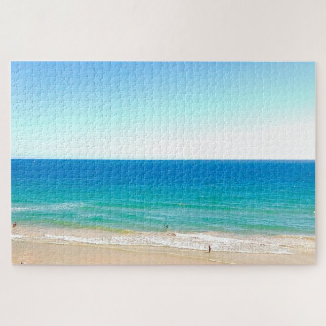 Beach Ocean Sea Blue sky Landscape tropical Jigsaw Jigsaw Puzzle (Horizontal)