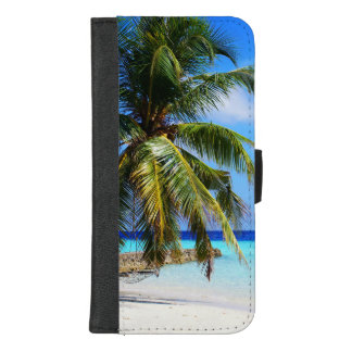Beach Ocean Sea Palm Tree Vacation iPhone 8/7 Plus Wallet Case
