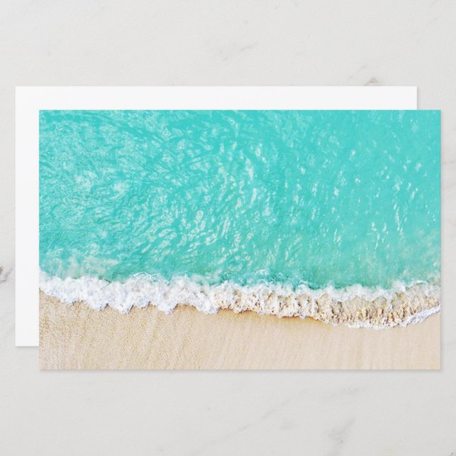 Beach ocean sea summer scrapbook paper (Front/Back)