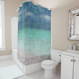 Beach Ocean Sea View 289 art Shower Curtain