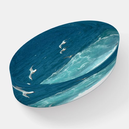 Beach Ocean Seagulls Paperweight