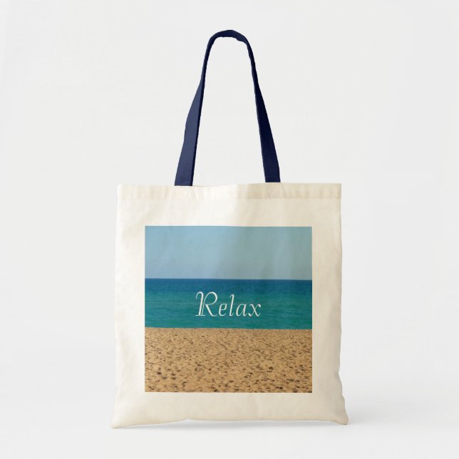 Beach, Ocean, Sky Tote Bag (Front)