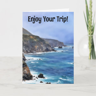 Beach Ocean Travels Vacation Trip Card