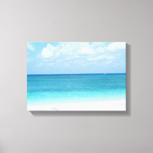 Beach Ocean View Wrapped Canvas Print