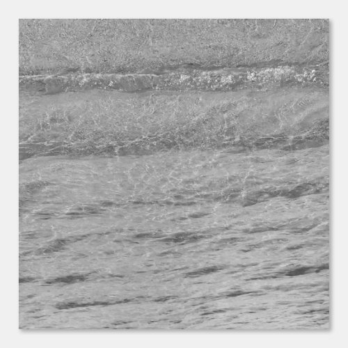 Beach Ocean Water Patterns Clear Grey Black White Wallpaper