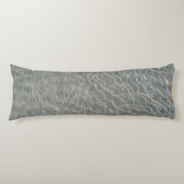 Beach Ocean Water Ripples & Sand   Body Pillow (Front)