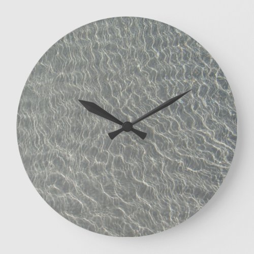 Beach Ocean Water Ripples  Sand   Large Clock