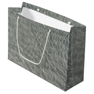 Beach Ocean Water Ripples & Sand Large Gift Bag