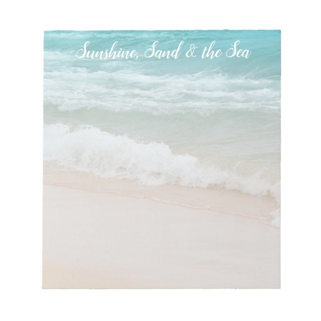 Beach Ocean Waves      Notepad (Front)
