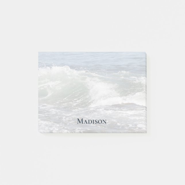 Beach Ocean Waves Personalized Notes (Front)