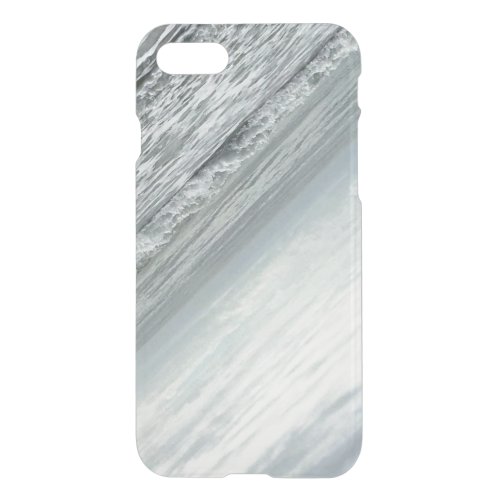 Beach Ocean Waves Water Sky Blue White Grey Cool iPhone SE87 Case