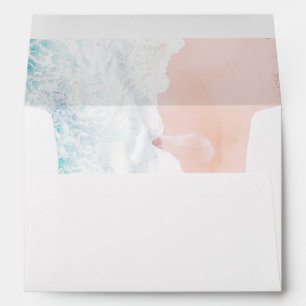 Beach Ocean Wedding Envelope