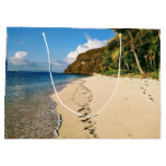 Beach of an island in Fiji Large Gift Bag