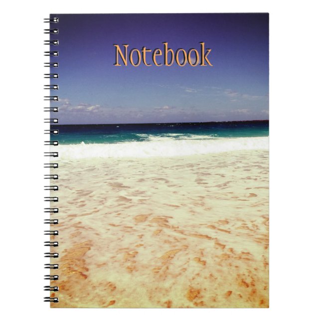 Beach of Nassau,Bahamas Notebook (Front)