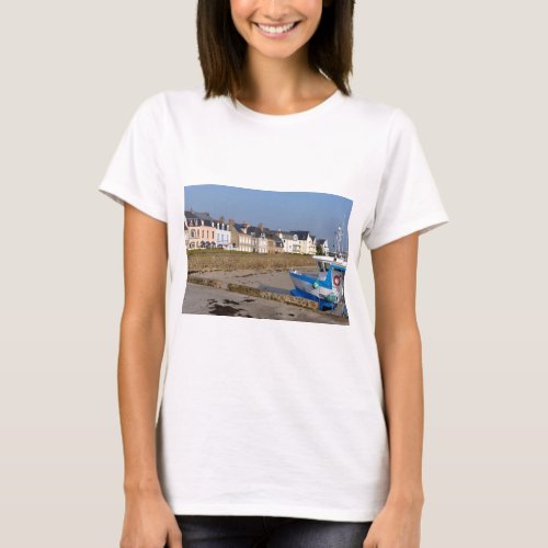 Beach of Saint_Vaast_la_Hougue in France T_Shirt