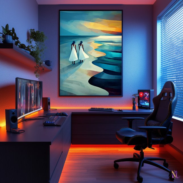Beach of Skagen - Cubist masterpiece inspired. Poster (Creator Uploaded)