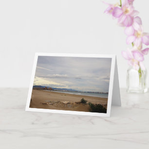 Beach of the Malvarrosa of Valencia Landscape Card