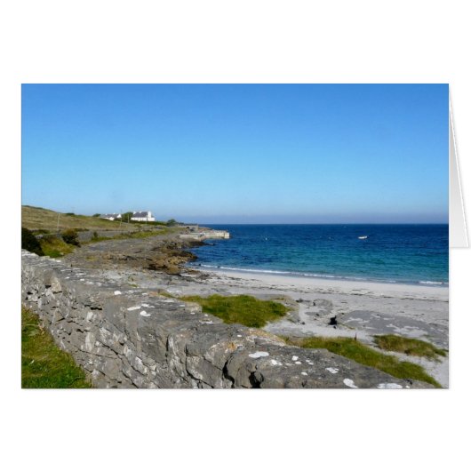 beach on Inis Mor, Aran Islands Cards (Front Horizontal)