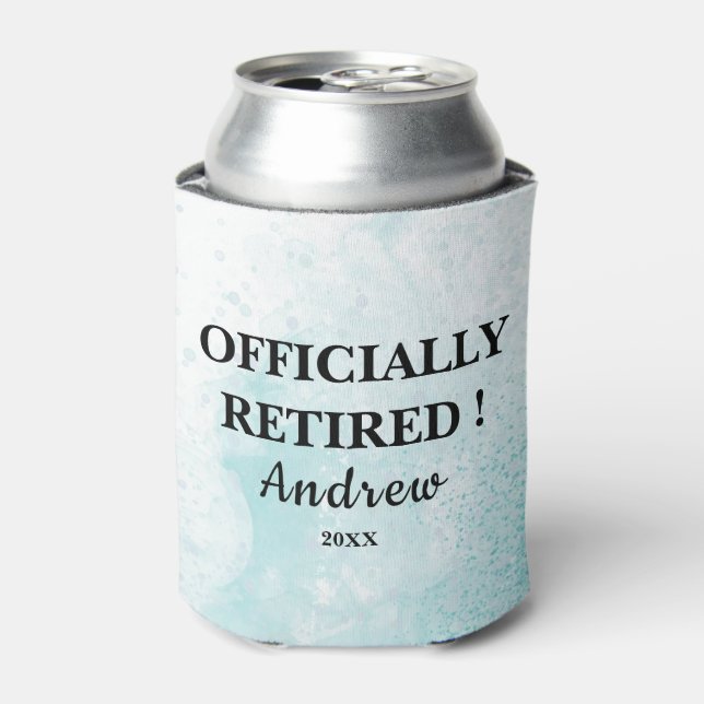 Beach or Pool Or Summer Retirement Party  Can Cooler (Can Front)