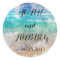Beach or Tropical Island Wedding Envelope Seal