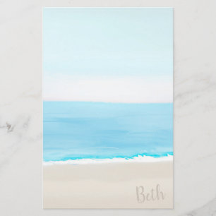 Beach Painting Stationery
