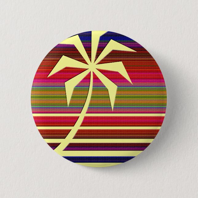 Beach Palm #1 Button (Front)