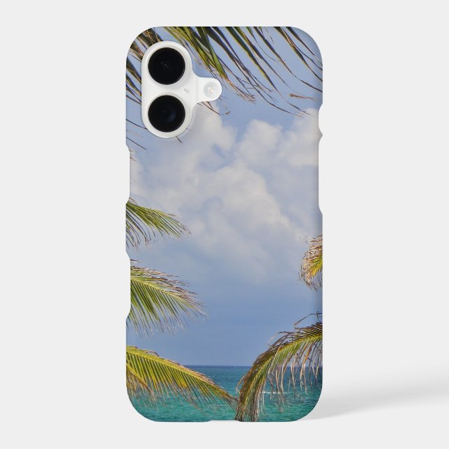 Beach Palm Framed Case-Mate iPhone Case (Back)