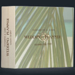 Beach Palm Leaves Wedding 3 Ring Binder<br><div class="desc">Beach wedding planner.</div>