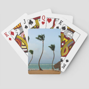 Beach Palm Poker Cards