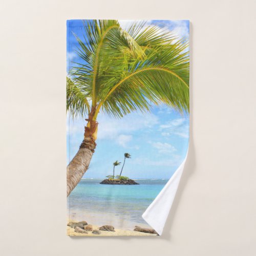 Beach Palm Tree Hand Towel
