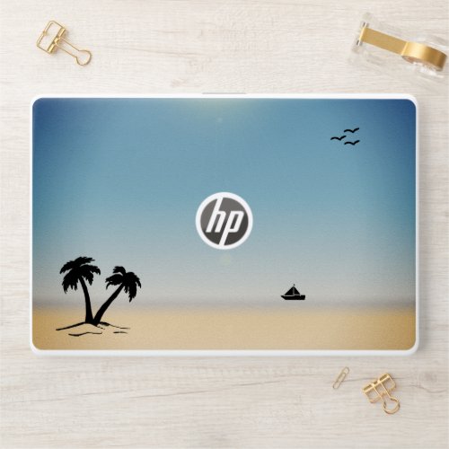 Beach Palm Tree  HP Laptop Skin