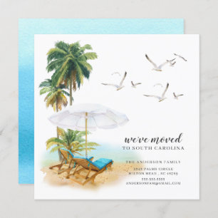 Beach Palm Tree Moving Announcement