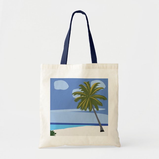 Beach Palm Tree  Tote Bag (Front)