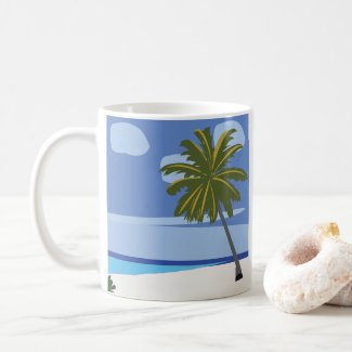 Beach Palm Tree Vacation Beach House