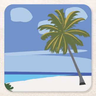 Beach Palm Tree Vacation Beach House