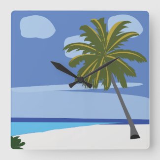 Beach Palm Tree Vacation Beach House